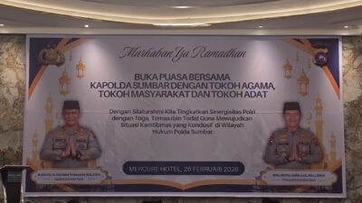 Perkuat Tali Silaturahmi di bulan Suci Ramadhan Kapolda Sumbar Buka Bersama Dengan Tokoh Agama, Tokoh Adat dan Tokoh Masyarakat