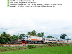 KAI Divre II Sumbar Ingatkan Risiko Besar Aktivitas di Jalur Kereta Api