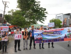 Tekan Risiko Kecelakaan ; KAI Divre II Sumbar Kolaborasi dengan Komunitas, Sosialisasikan Keselamatan di Perlintasan Sebidang