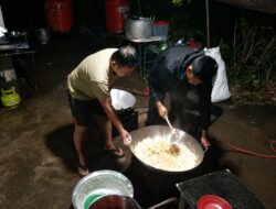 Sinergi Bekangdam XX/TIB dan Masyarakat Hadirkan Dapur Lapangan Demi Kelancaran Pembangunan Jembatan Bailey di Palembayan